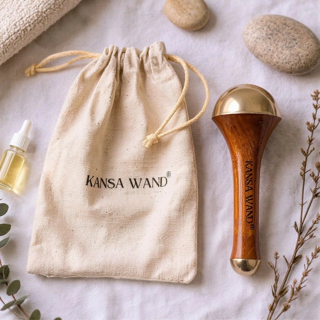 Kansa wand product with wooden handle